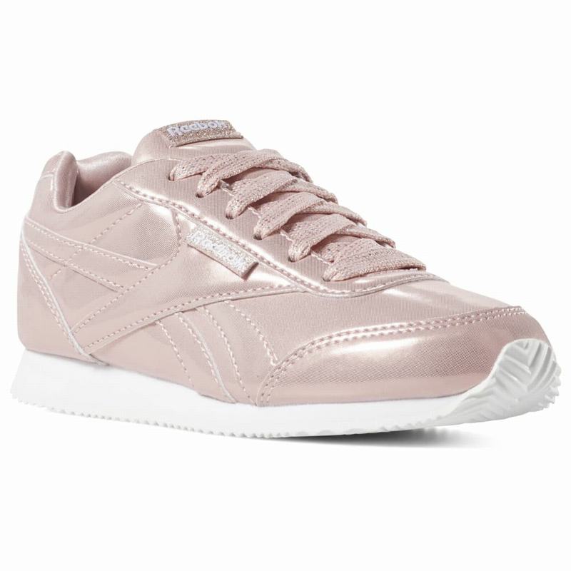 Reebok Royal Classic Jog 2 Tenisky Dievcenske - Ruzove/Biele OR9430KB